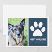 Vloeisterkaarten voor gezelschapsdieren feestdagenkaart (Voorkant / Achterkant)