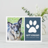 Vloeisterkaarten voor gezelschapsdieren feestdagenkaart (Staand voorkant)