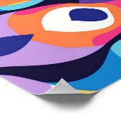 Vloeistof abstract 2 poster (Hoek)