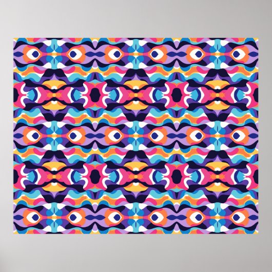 Vloeistof abstract 2 poster (Voorkant)