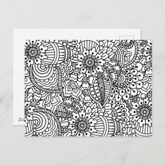 Vloeistof Briefkaart (Voorkant / Achterkant)