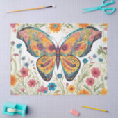 Vloeistof met vlinder tissuepapier (Craft)