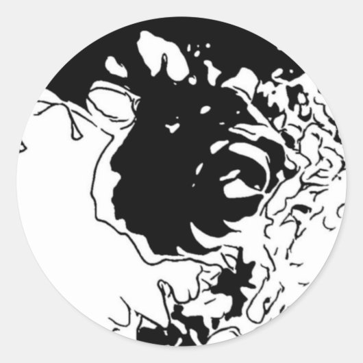 Vloeistof Ronde Sticker (Voorkant)