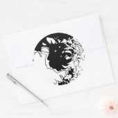 Vloeistof Ronde Sticker (Envelop)