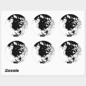 Vloeistof Ronde Sticker (Vel)
