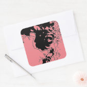 Vloeistof Vierkante Sticker (Envelop)