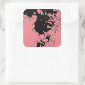 Vloeistof Vierkante Sticker (Tas)