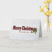 Vloeistof voor kerstavond met vogel kaart (Gele Bloem)