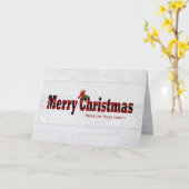 Vloeistof voor kerstfeestvieren met kardinaal kaart (Gele Bloem)