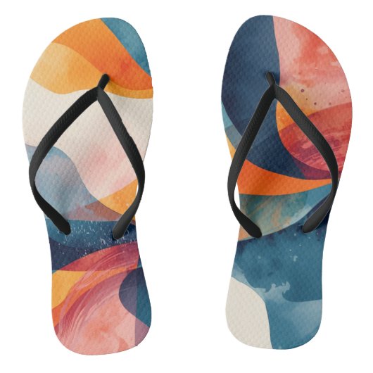 "Vloeistofdynamica" Teenslippers (Voetbed)
