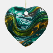 Vloeistoffen gemengd keramisch ornament (Achterkant)