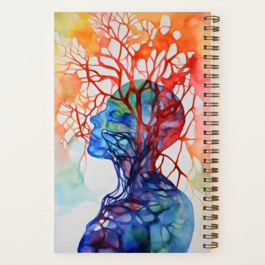 Vloeistofovergang Aangepaste naam Notitieboek (Achterkant)