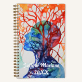 Vloeistofovergang Aangepaste naam Notitieboek (Voorkant)