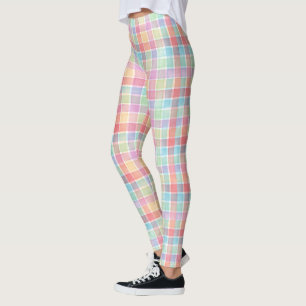 Vloeistofpatroon van lentekleuren leggings