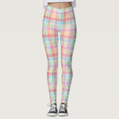 Vloeistofpatroon van lentekleuren leggings (Voorkant)