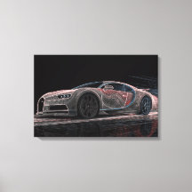 Vloeistofsnelheid | Automobielkunst (61 cm x 40 cm