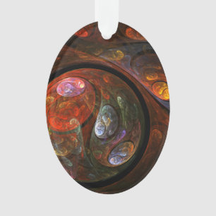 Vloeistofverbinding Abstract Art Acrylovaal Ornament