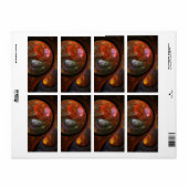 Vloeistofverbinding Abstract Art Fractal Etiket (Full Sheet)