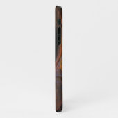 Vloeistofverbinding Abstracte art glanzend iPhone Hoesje (Linkerkant)