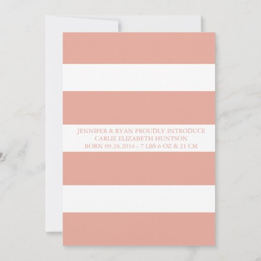 VLOEISTORAAL | GEBOORTEAANKONDIGING AANKONDIGING (Achterkant)