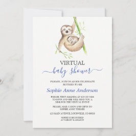 Vloeit virtuele Baby shower per post met Waterverf Kaart