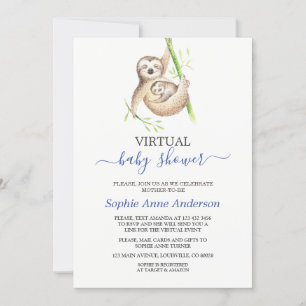 Vloeit virtuele Baby shower per post met Waterverf Kaart