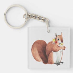 Vloeizoenkruin Forester Squirrel Sleutelhanger