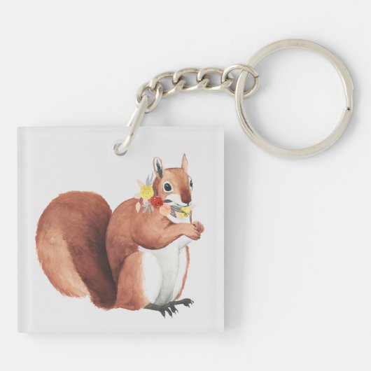 Vloeizoenkruin Forester Squirrel Sleutelhanger (Achterkant)