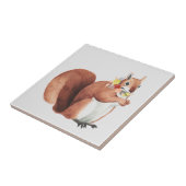 Vloeizoenkruin Forester Squirrel Tegeltje (Zijkant)