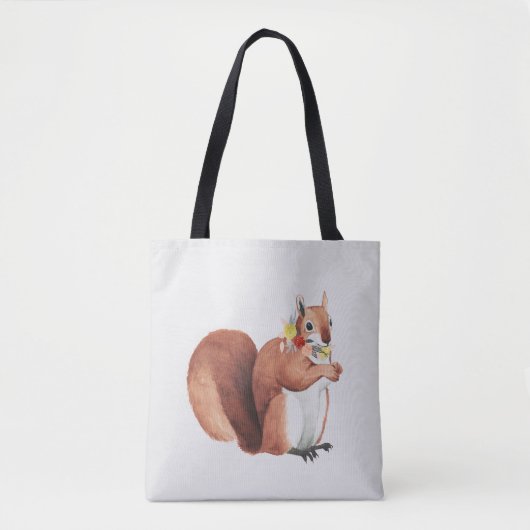 Vloeizoenkruin Forester Squirrel Tote Bag (Voorkant)