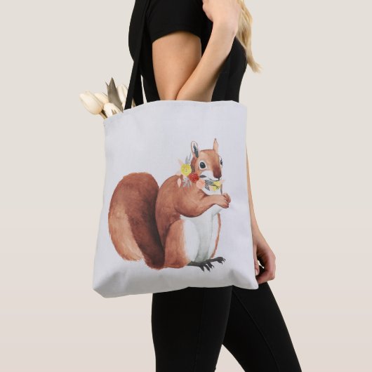 Vloeizoenkruin Forester Squirrel Tote Bag (Dichtbij)