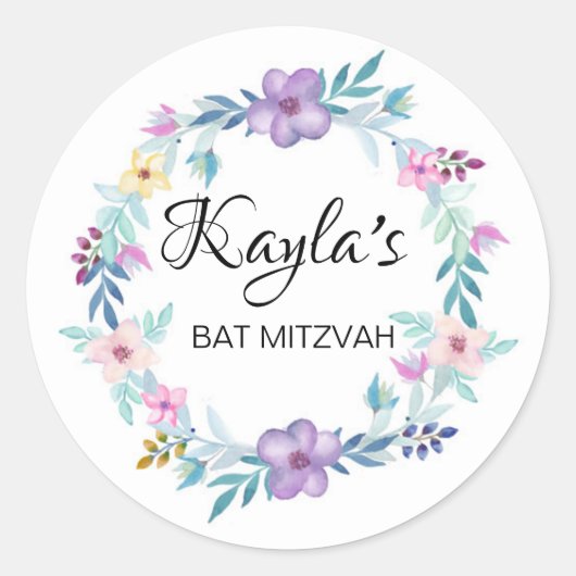 Vloeizoensstickers Ronde Sticker (Voorkant)