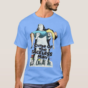 Vloek van het Faceless Man 50s Cult Classic SciFi T-shirt