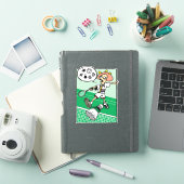 Vloekende Badminton Speelster Sticker (iPad Cover)