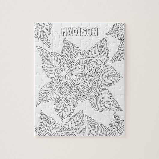 Vloer 020617 Volwassenkleurig Roos - Optionele naa Legpuzzel (Verticaal)