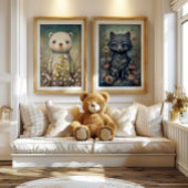 Vloer Baby Beer | Beer wandafdrukken Poster