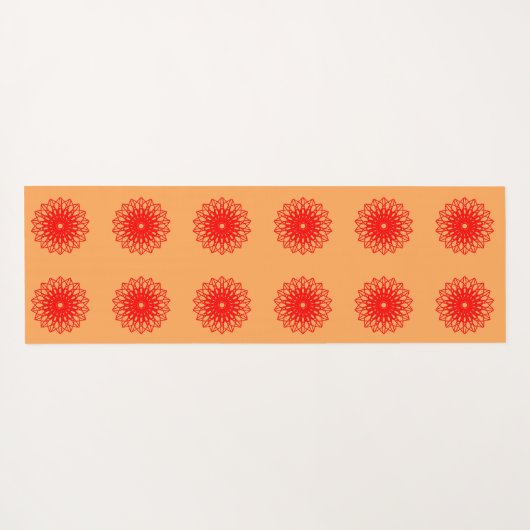 Vloer Bloom Geometric Mandala dubbelzijdig Yogamat (Achterkant (horizontaal))