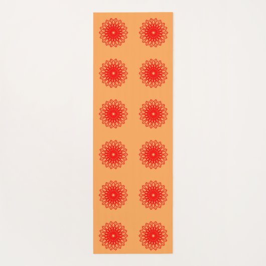 Vloer Bloom Geometric Mandala dubbelzijdig Yogamat (Achterkant)