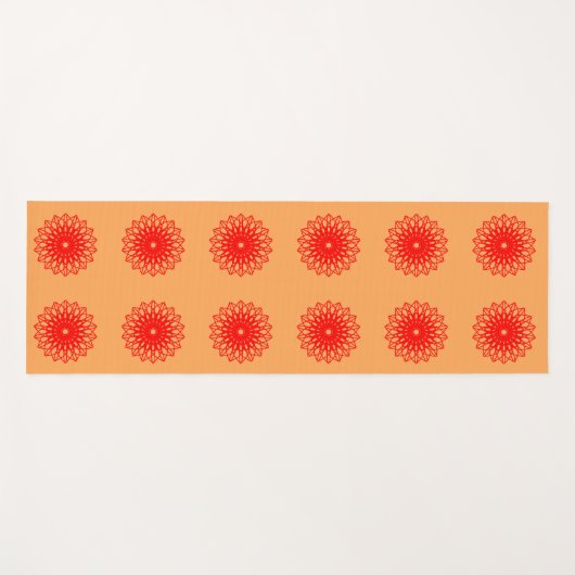Vloer Bloom Geometric Mandala dubbelzijdig Yogamat (Voorkant (horizontaal))