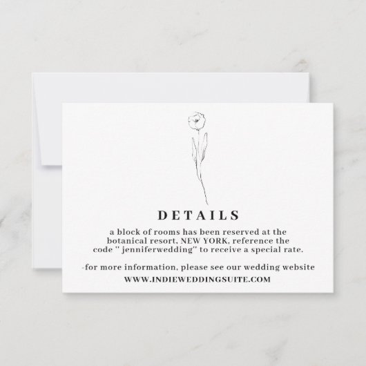 Vloer Boho Clear Indie Details eenvoudig Kaart (Voorkant)