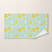 Vloer Bouquet Daisy Meadow Sky Yellow White Bad Handdoek (Handdoek)
