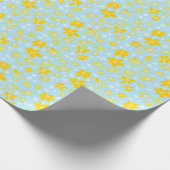Vloer Bouquet Daisy Meadow Sky Yellow White Cadeaupapier (Hoek)