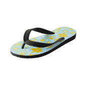 Vloer Bouquet Daisy Meadow Sky Yellow White Kinder Teenslippers (Schuin)