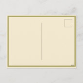  Vloer Bouquet Green Mail met Rode Stempel Feestdagenkaart (Achterkant)