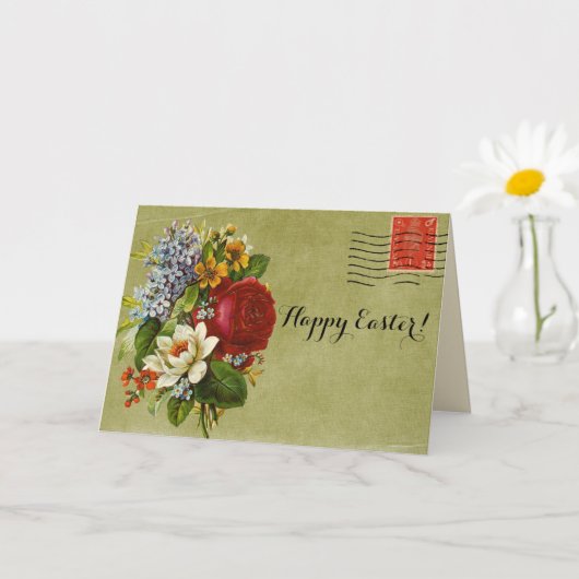  Vloer Bouquet Green Mail met Rode Stempel Kaart (Kleine Plant)