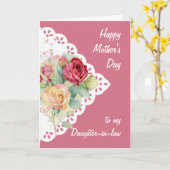 Vloer Bouquet-Moederdag Kaart (Gele Bloem)