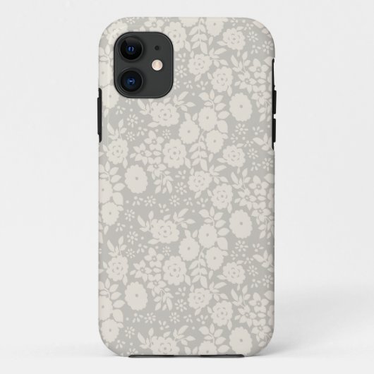 Vloer Daisy  grijs patroon Case-Mate iPhone Case (Achterkant)