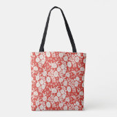 Vloer Daisy grijs patroon Tote Bag (Achterkant)