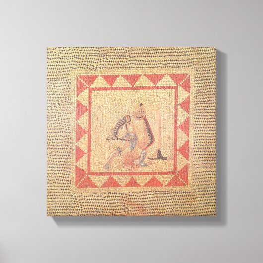 Vloer die een gladiator afschildert, van kant canvas afdruk (Voorkant)