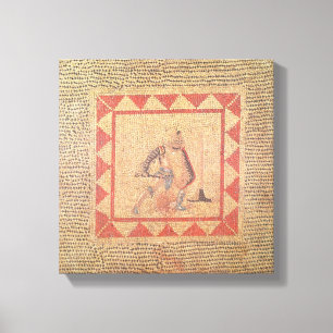 Vloer die een gladiator afschildert, van kant canvas afdruk